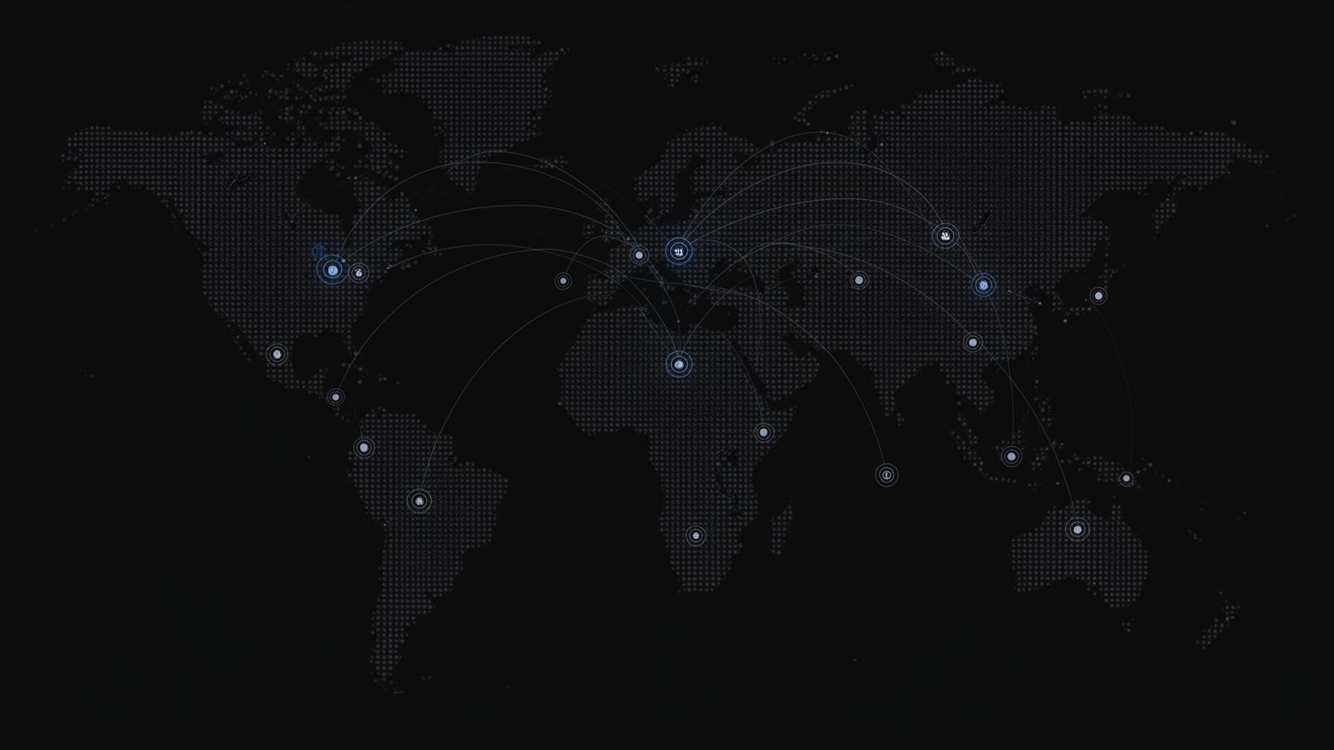 Global financial network map across 160+ countries